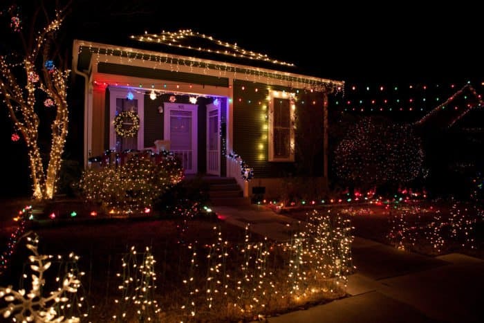 a home decorated for Christmas